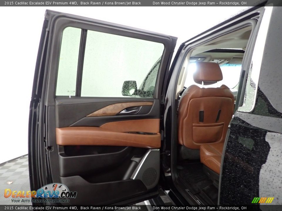 2015 Cadillac Escalade ESV Premium 4WD Black Raven / Kona Brown/Jet Black Photo #27