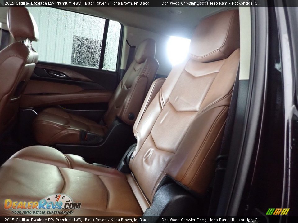 2015 Cadillac Escalade ESV Premium 4WD Black Raven / Kona Brown/Jet Black Photo #28