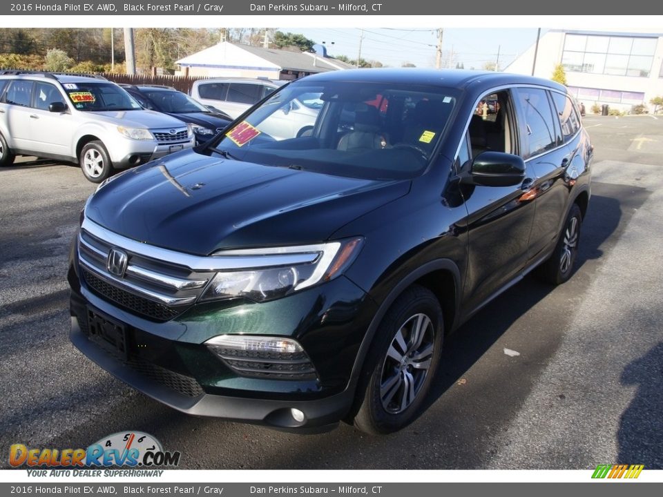 2016 Honda Pilot EX AWD Black Forest Pearl / Gray Photo #1