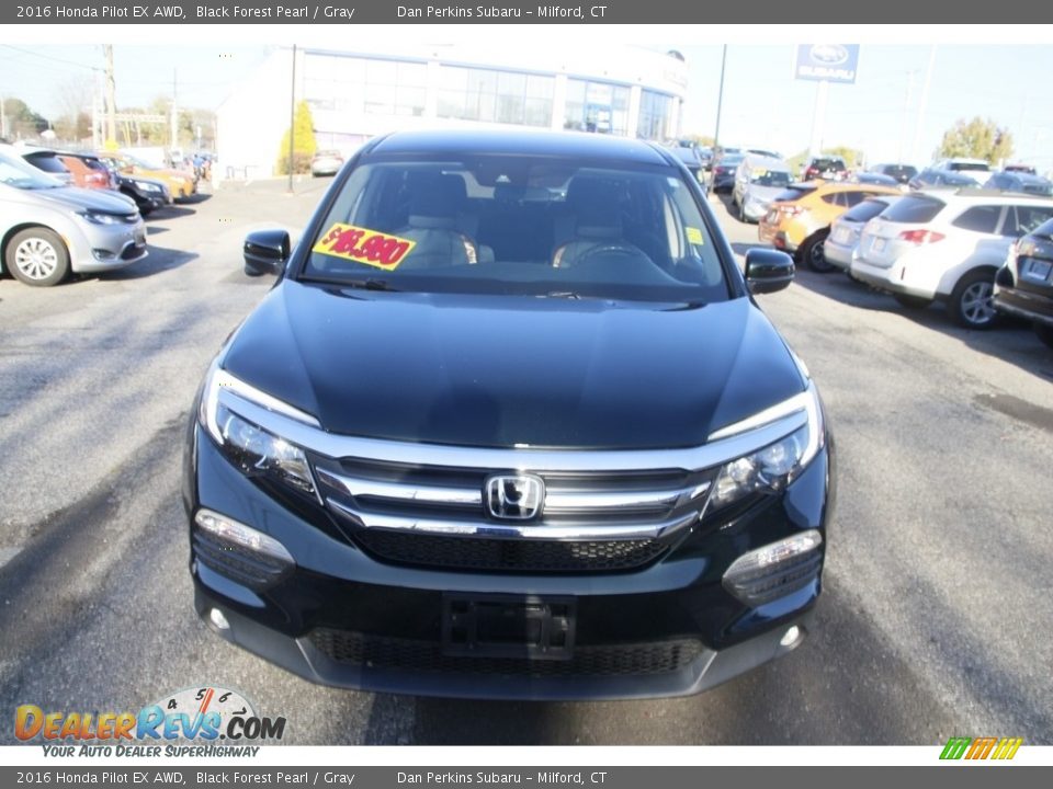 2016 Honda Pilot EX AWD Black Forest Pearl / Gray Photo #2