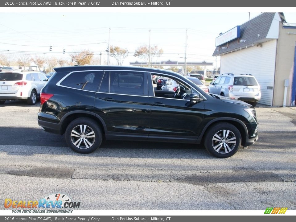 2016 Honda Pilot EX AWD Black Forest Pearl / Gray Photo #4