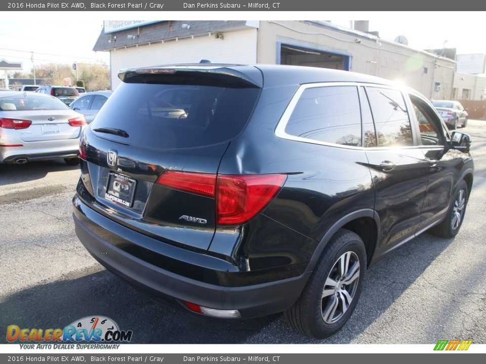 2016 Honda Pilot EX AWD Black Forest Pearl / Gray Photo #5