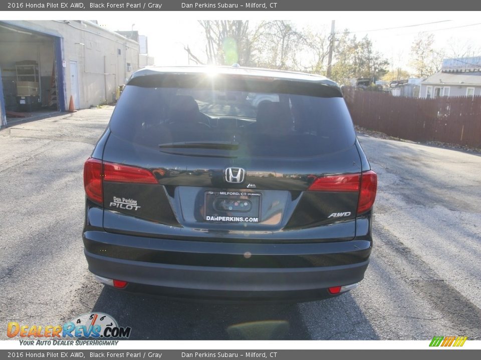 2016 Honda Pilot EX AWD Black Forest Pearl / Gray Photo #6