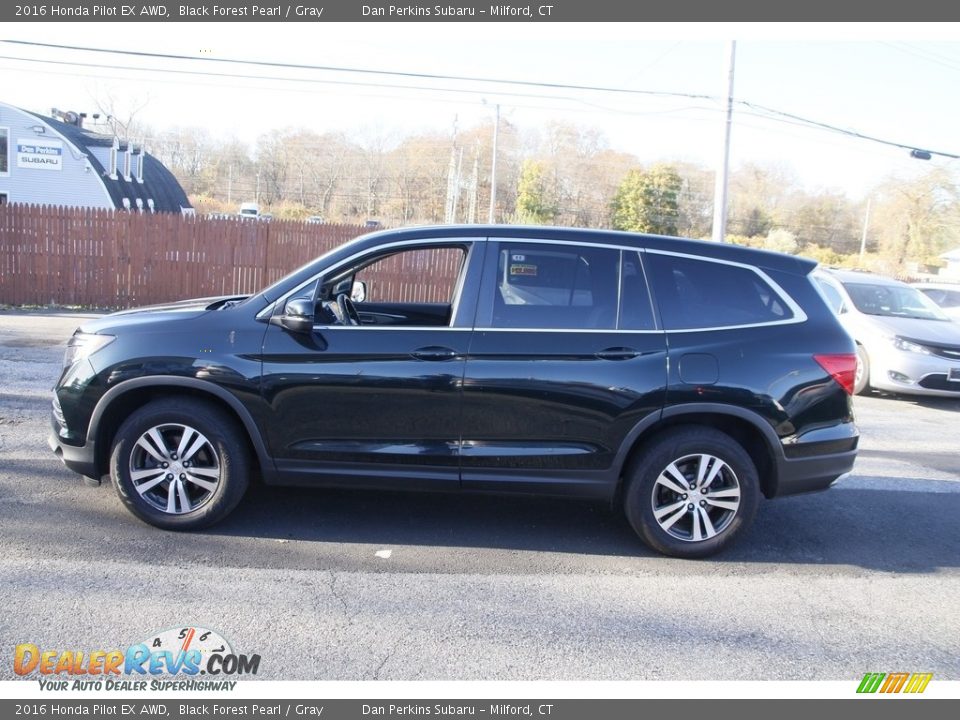 Black Forest Pearl 2016 Honda Pilot EX AWD Photo #8