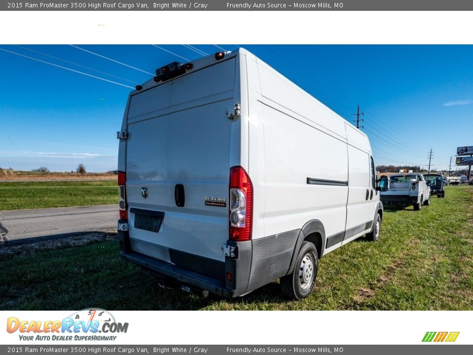 2015 Ram ProMaster 3500 High Roof Cargo Van Bright White / Gray Photo #4