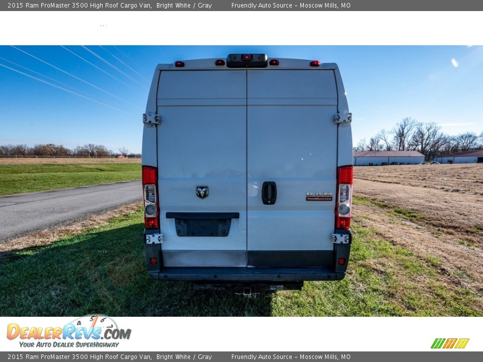 2015 Ram ProMaster 3500 High Roof Cargo Van Bright White / Gray Photo #5