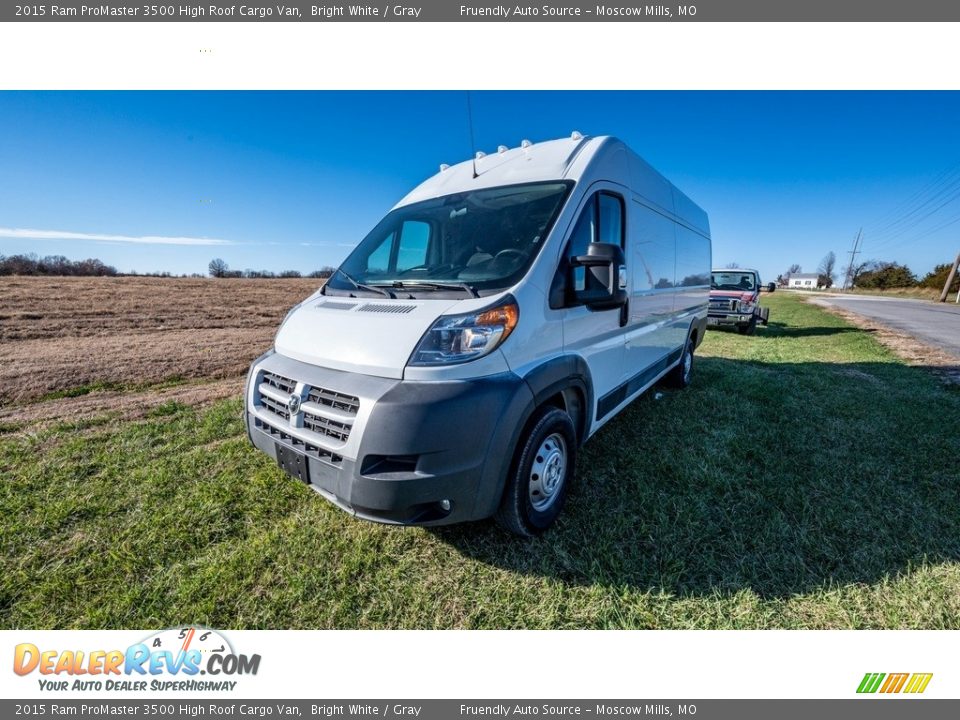 2015 Ram ProMaster 3500 High Roof Cargo Van Bright White / Gray Photo #8