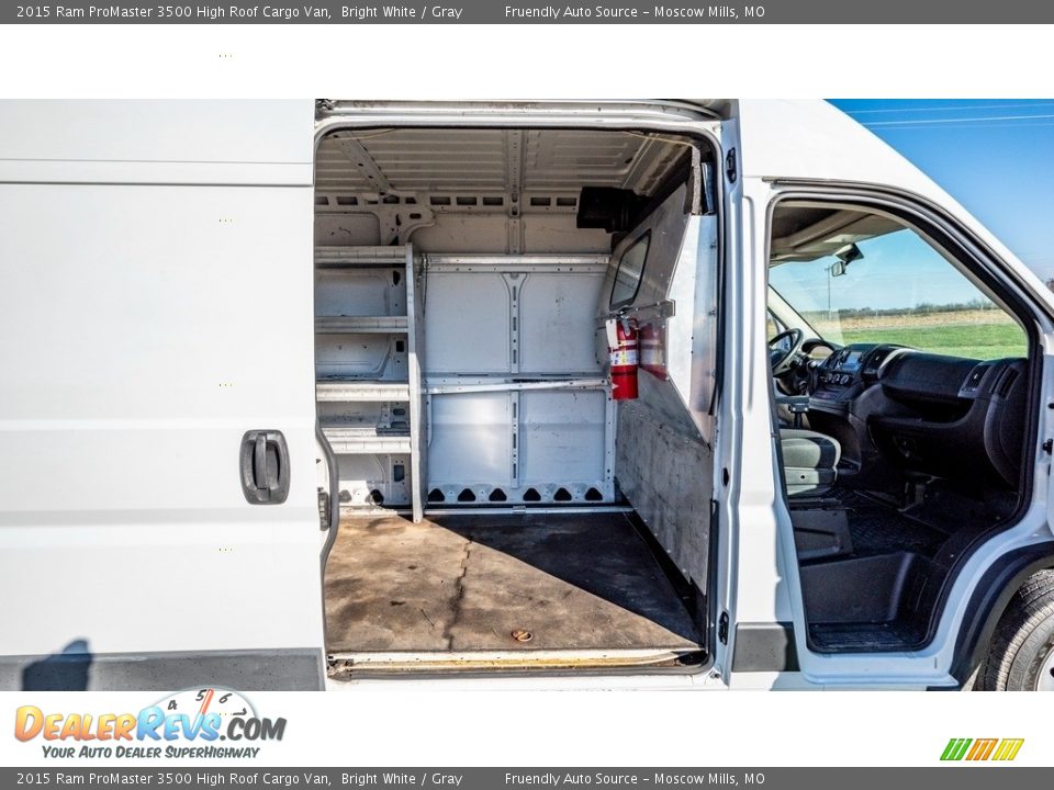 2015 Ram ProMaster 3500 High Roof Cargo Van Bright White / Gray Photo #21