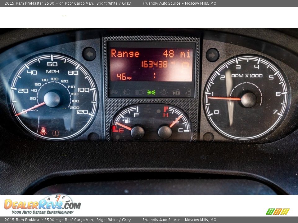 2015 Ram ProMaster 3500 High Roof Cargo Van Gauges Photo #28