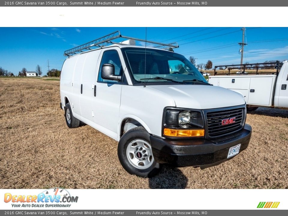 2016 GMC Savana Van 3500 Cargo Summit White / Medium Pewter Photo #1