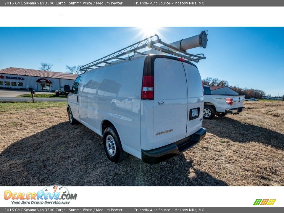 2016 GMC Savana Van 3500 Cargo Summit White / Medium Pewter Photo #6