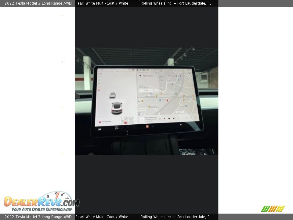2022 Tesla Model 3 Long Range AWD Pearl White Multi-Coat / White Photo #1