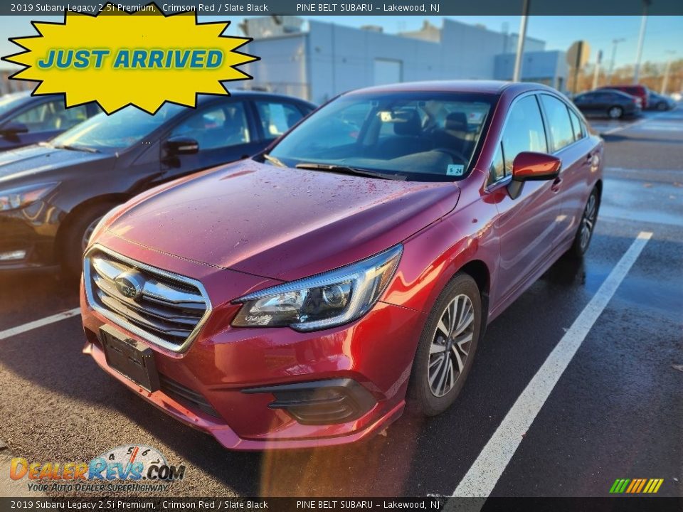 2019 Subaru Legacy 2.5i Premium Crimson Red / Slate Black Photo #1