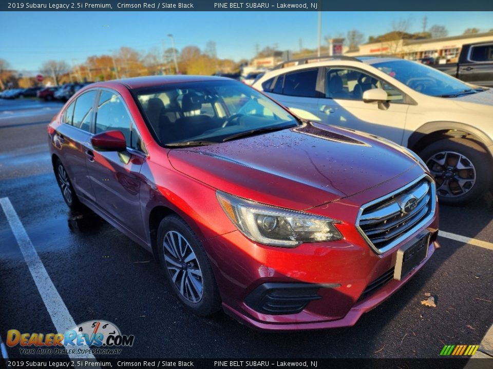 2019 Subaru Legacy 2.5i Premium Crimson Red / Slate Black Photo #2