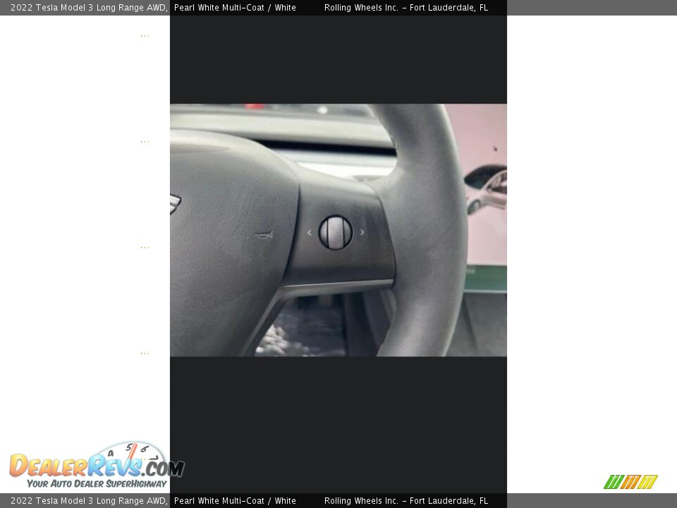 2022 Tesla Model 3 Long Range AWD Pearl White Multi-Coat / White Photo #3
