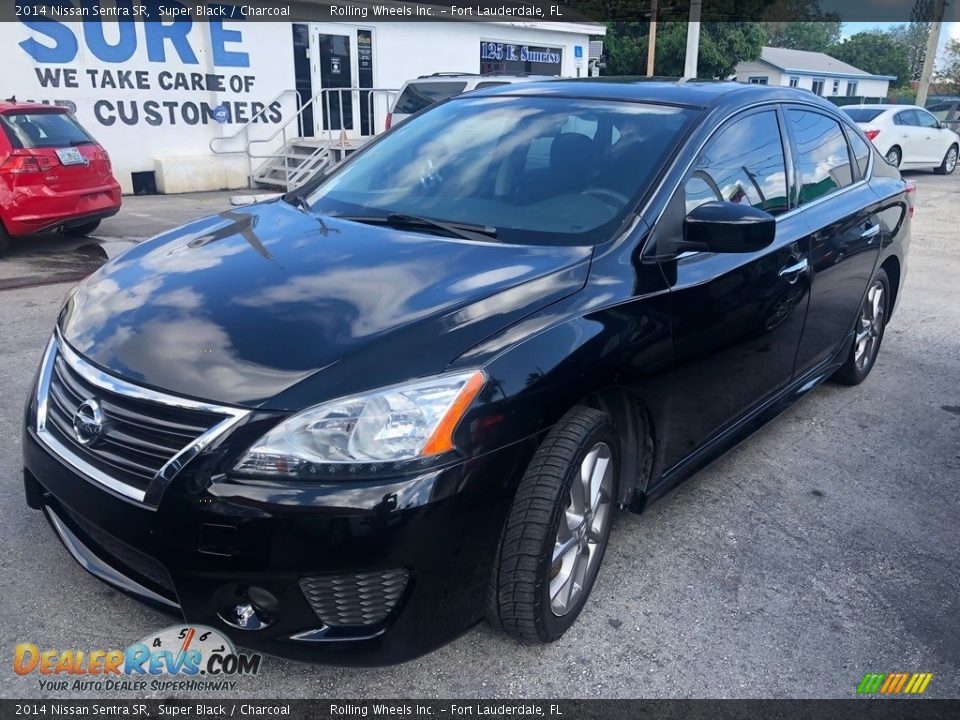 2014 Nissan Sentra SR Super Black / Charcoal Photo #3