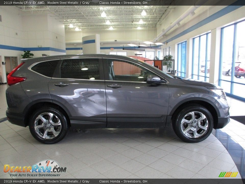 2019 Honda CR-V EX AWD Modern Steel Metallic / Gray Photo #4