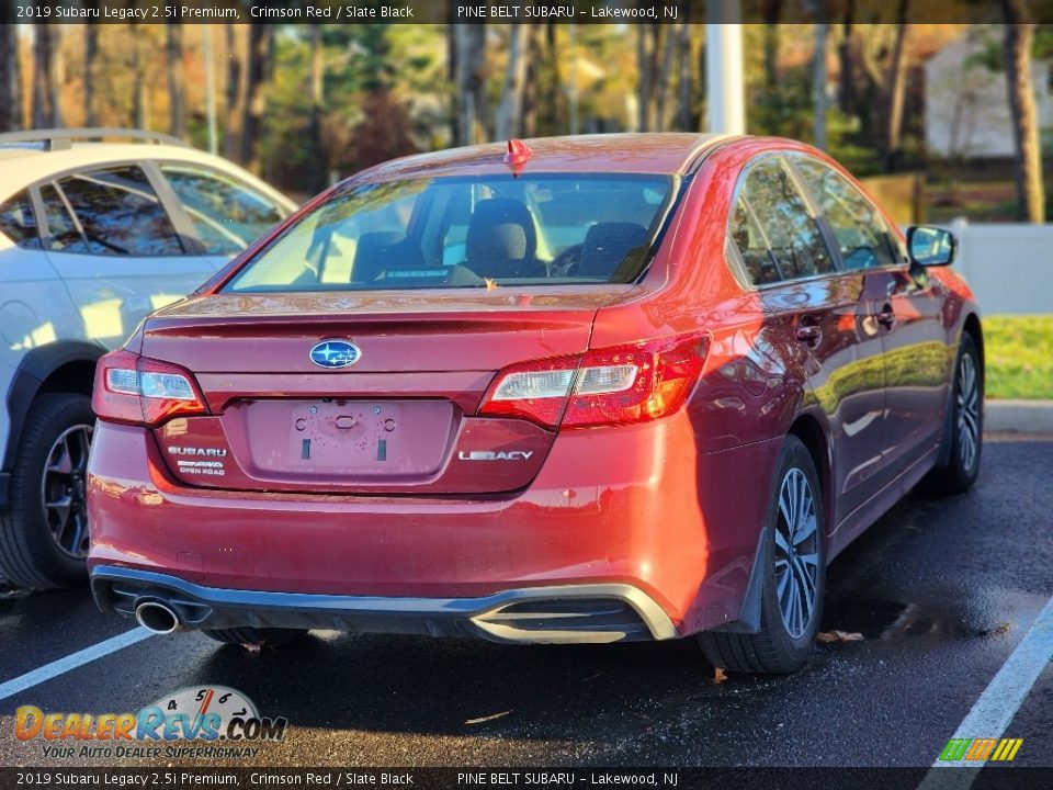 2019 Subaru Legacy 2.5i Premium Crimson Red / Slate Black Photo #4