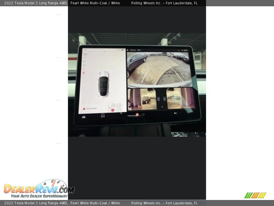 2022 Tesla Model 3 Long Range AWD Pearl White Multi-Coat / White Photo #5