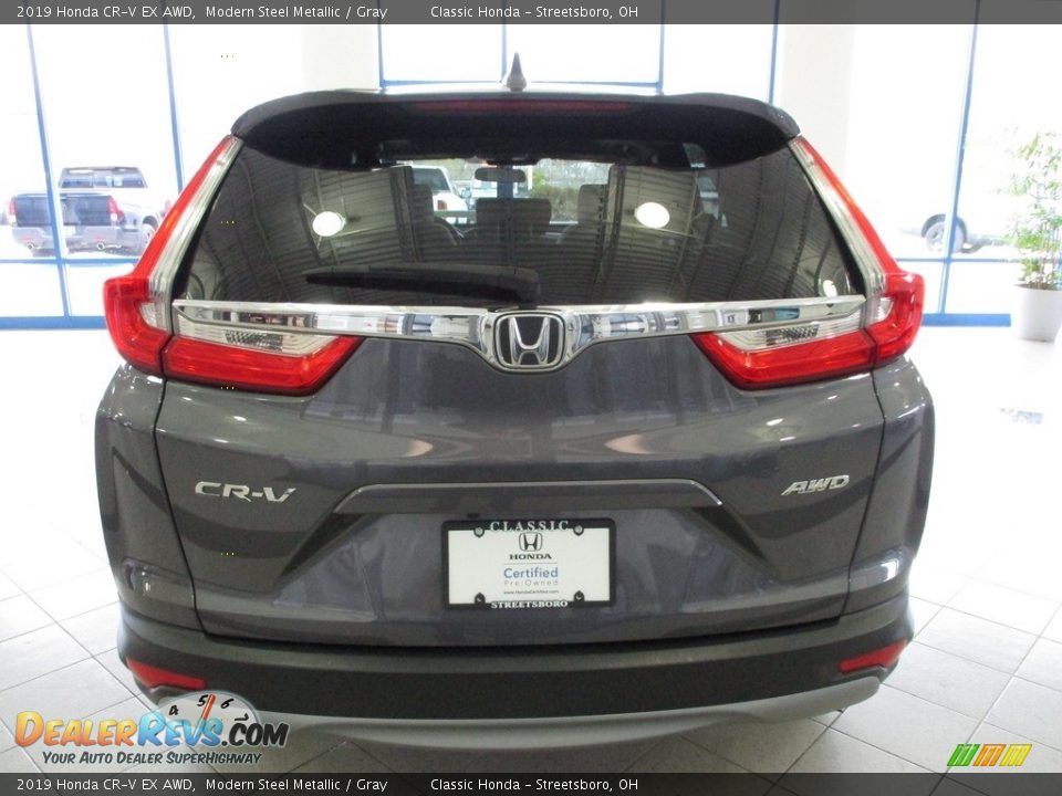 2019 Honda CR-V EX AWD Modern Steel Metallic / Gray Photo #8