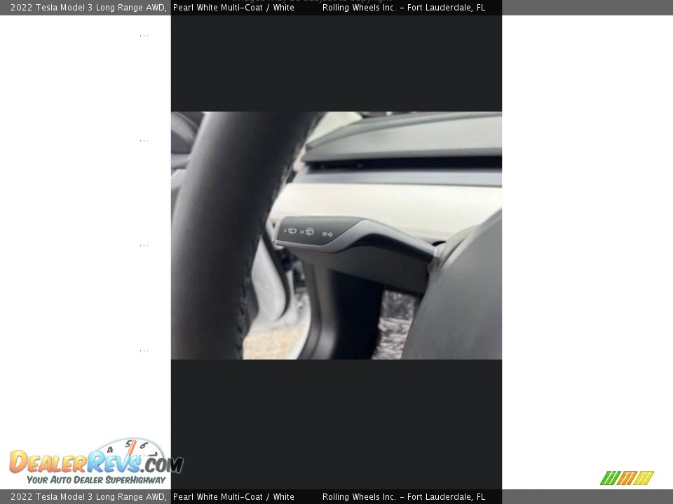 2022 Tesla Model 3 Long Range AWD Pearl White Multi-Coat / White Photo #11