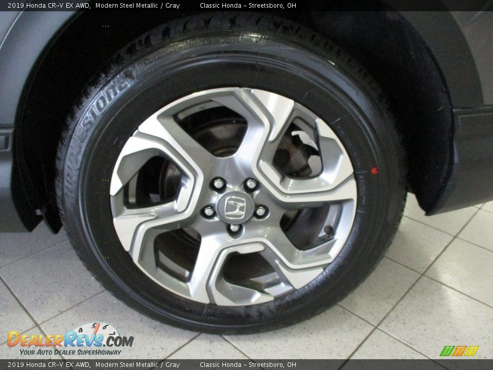 2019 Honda CR-V EX AWD Modern Steel Metallic / Gray Photo #11