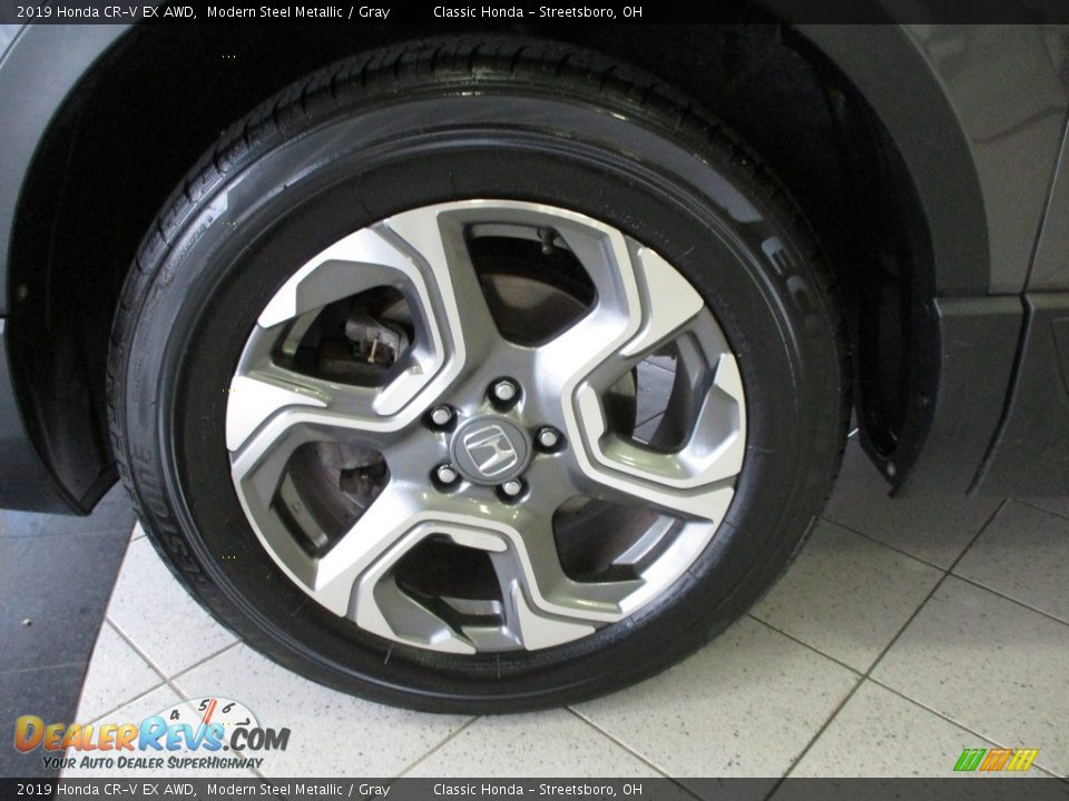 2019 Honda CR-V EX AWD Modern Steel Metallic / Gray Photo #12