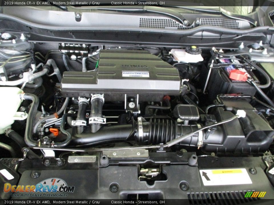 2019 Honda CR-V EX AWD Modern Steel Metallic / Gray Photo #13
