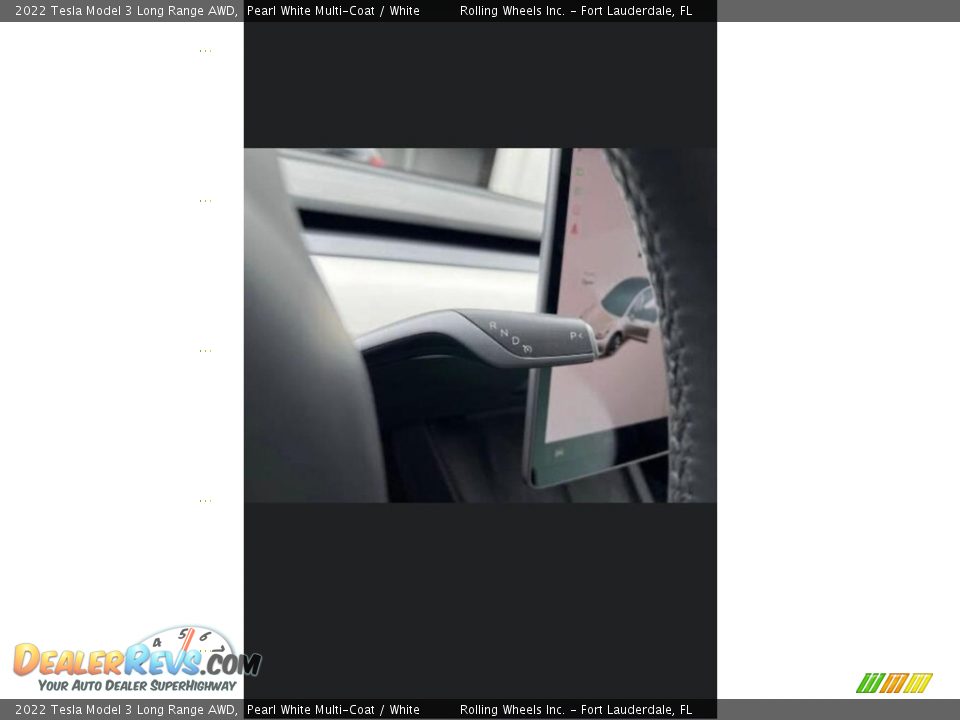 2022 Tesla Model 3 Long Range AWD Pearl White Multi-Coat / White Photo #16