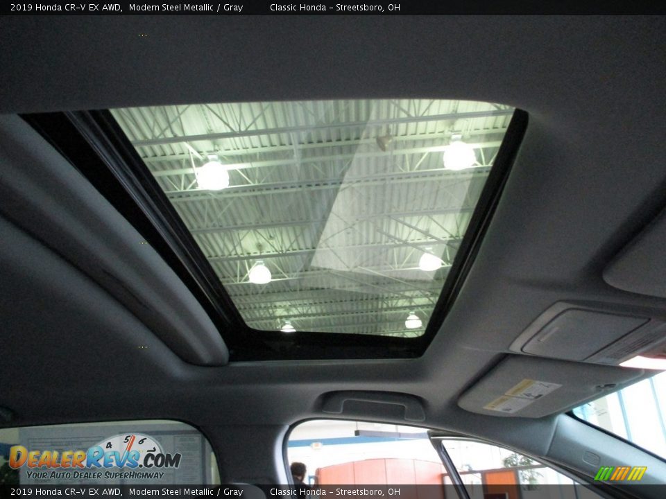 2019 Honda CR-V EX AWD Modern Steel Metallic / Gray Photo #17