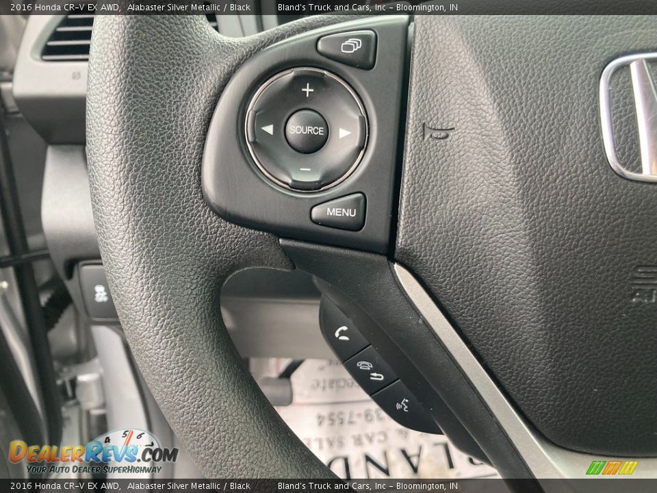 2016 Honda CR-V EX AWD Alabaster Silver Metallic / Black Photo #20