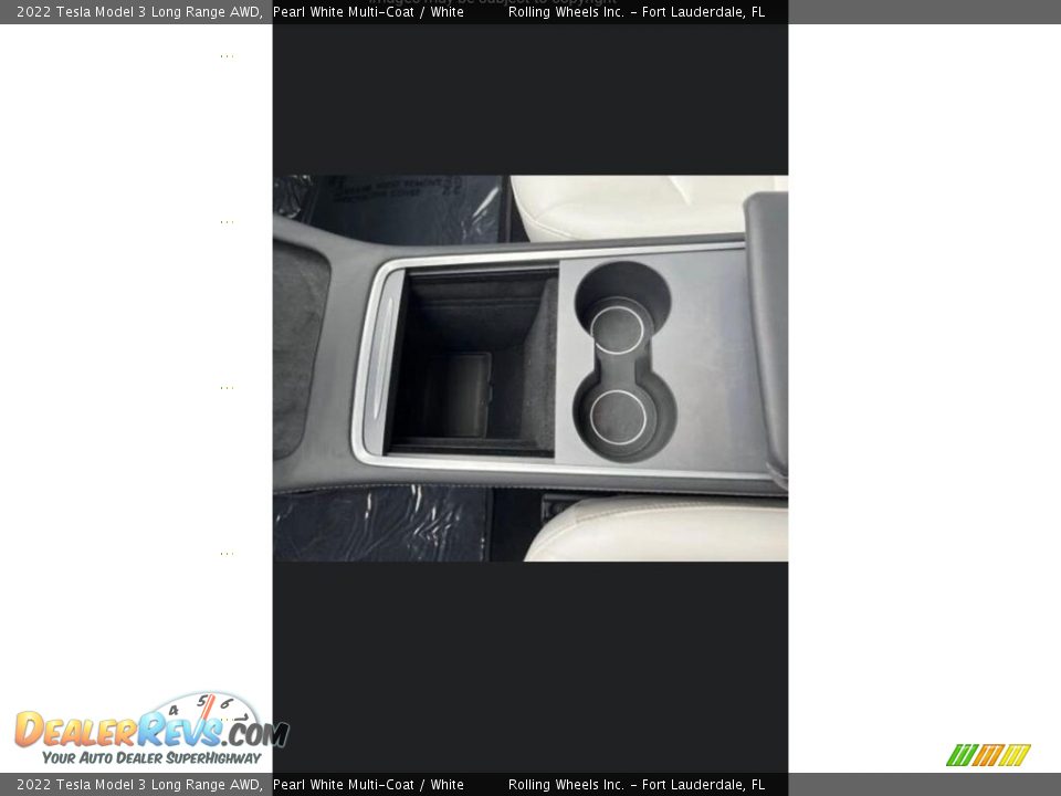 2022 Tesla Model 3 Long Range AWD Pearl White Multi-Coat / White Photo #24