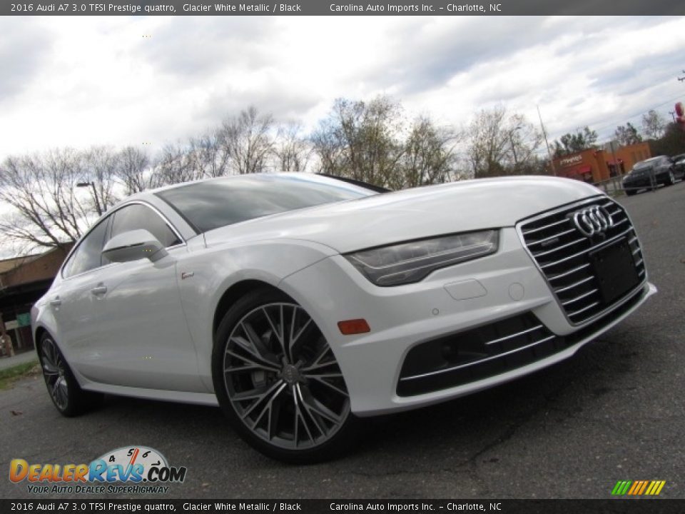2016 Audi A7 3.0 TFSI Prestige quattro Glacier White Metallic / Black Photo #1