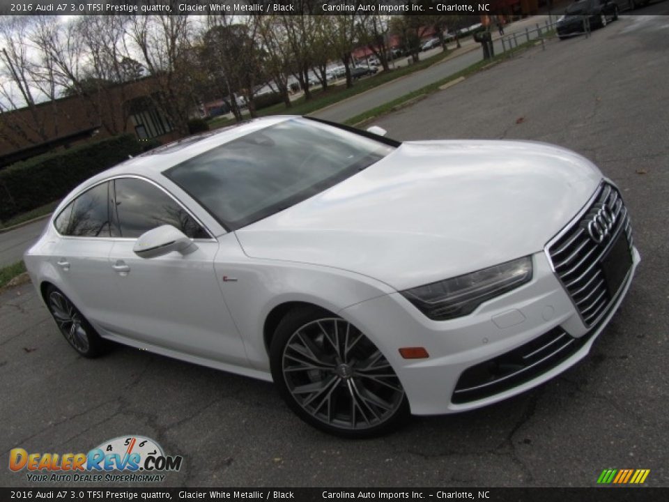 2016 Audi A7 3.0 TFSI Prestige quattro Glacier White Metallic / Black Photo #3