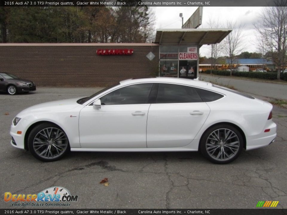 2016 Audi A7 3.0 TFSI Prestige quattro Glacier White Metallic / Black Photo #7