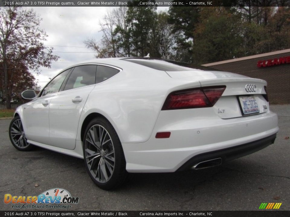 2016 Audi A7 3.0 TFSI Prestige quattro Glacier White Metallic / Black Photo #8