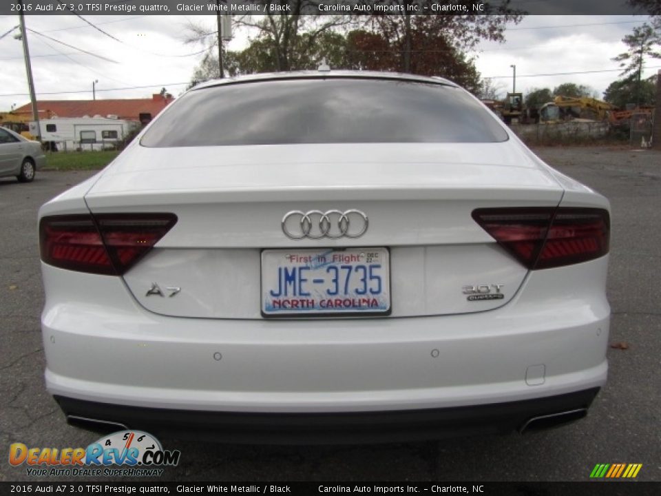 2016 Audi A7 3.0 TFSI Prestige quattro Glacier White Metallic / Black Photo #9