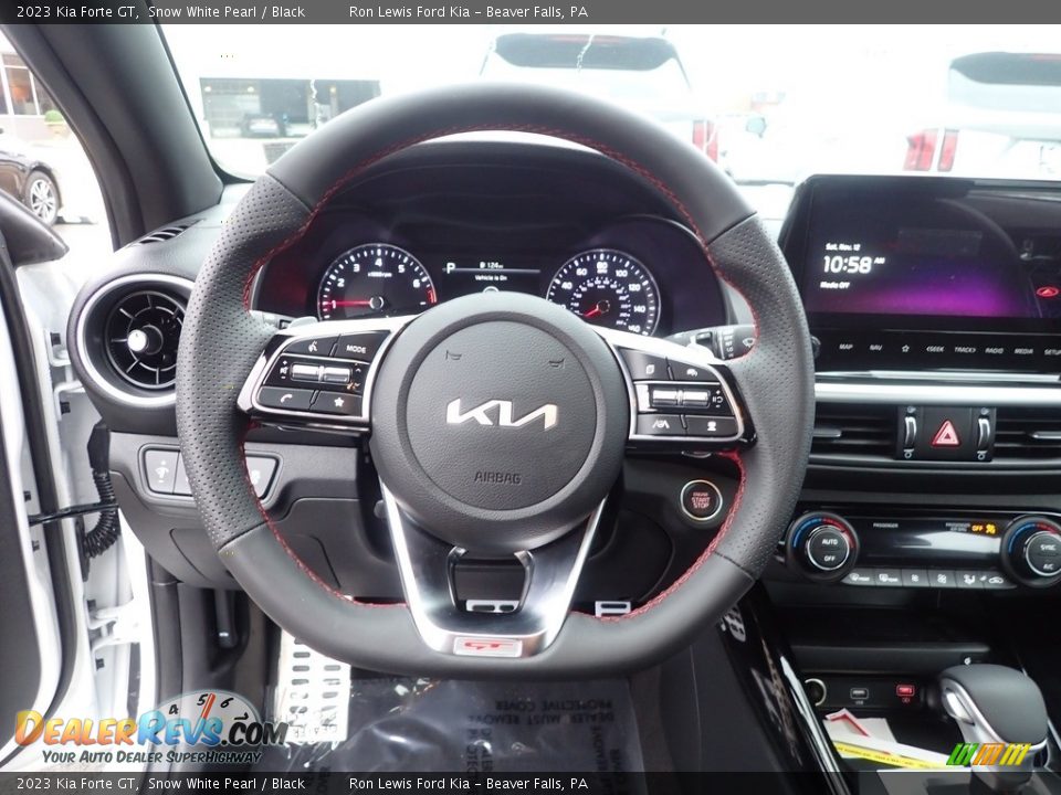 2023 Kia Forte GT Snow White Pearl / Black Photo #19