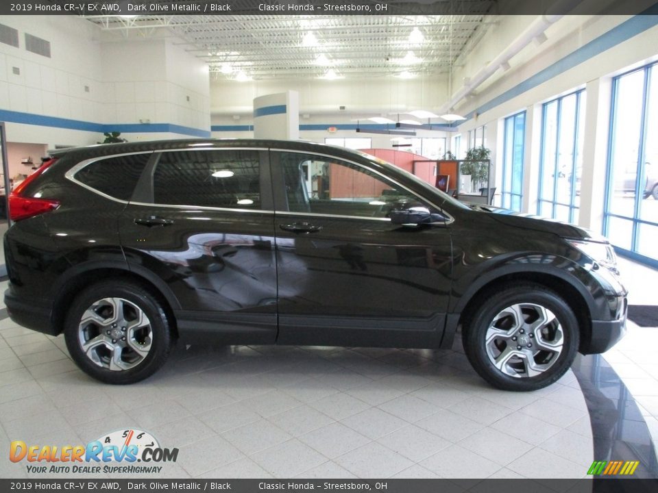 2019 Honda CR-V EX AWD Dark Olive Metallic / Black Photo #4