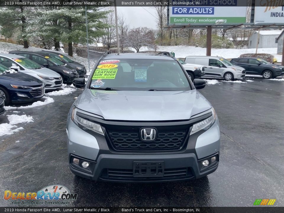 2019 Honda Passport Elite AWD Lunar Silver Metallic / Black Photo #8