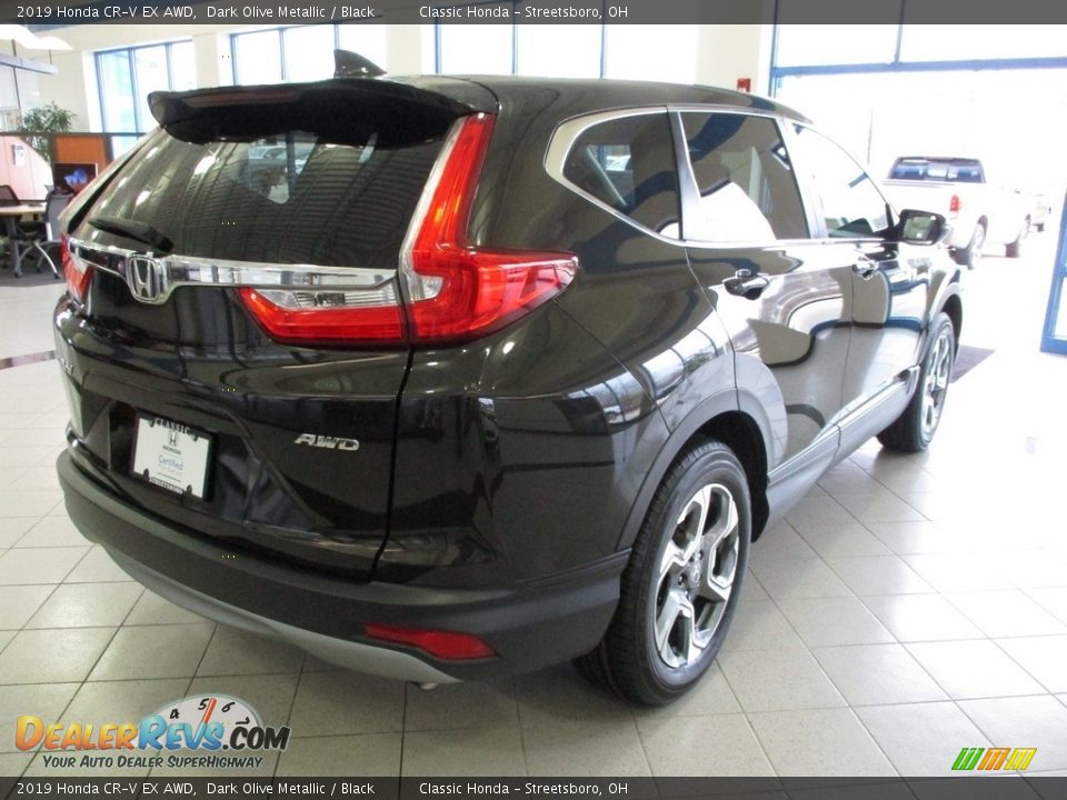 2019 Honda CR-V EX AWD Dark Olive Metallic / Black Photo #7