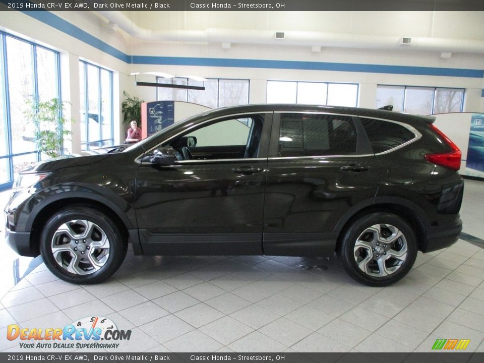 2019 Honda CR-V EX AWD Dark Olive Metallic / Black Photo #10