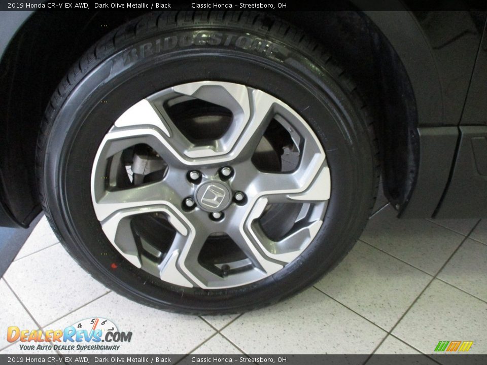 2019 Honda CR-V EX AWD Dark Olive Metallic / Black Photo #12