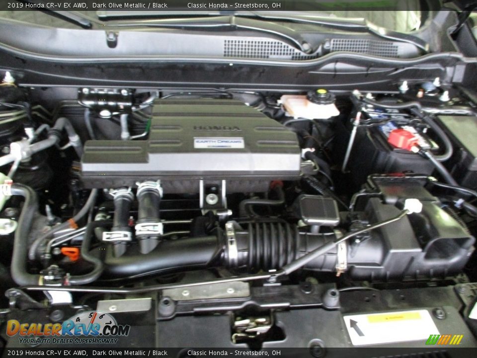 2019 Honda CR-V EX AWD Dark Olive Metallic / Black Photo #13