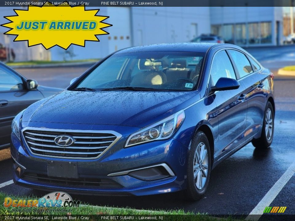 2017 Hyundai Sonata SE Lakeside Blue / Gray Photo #1