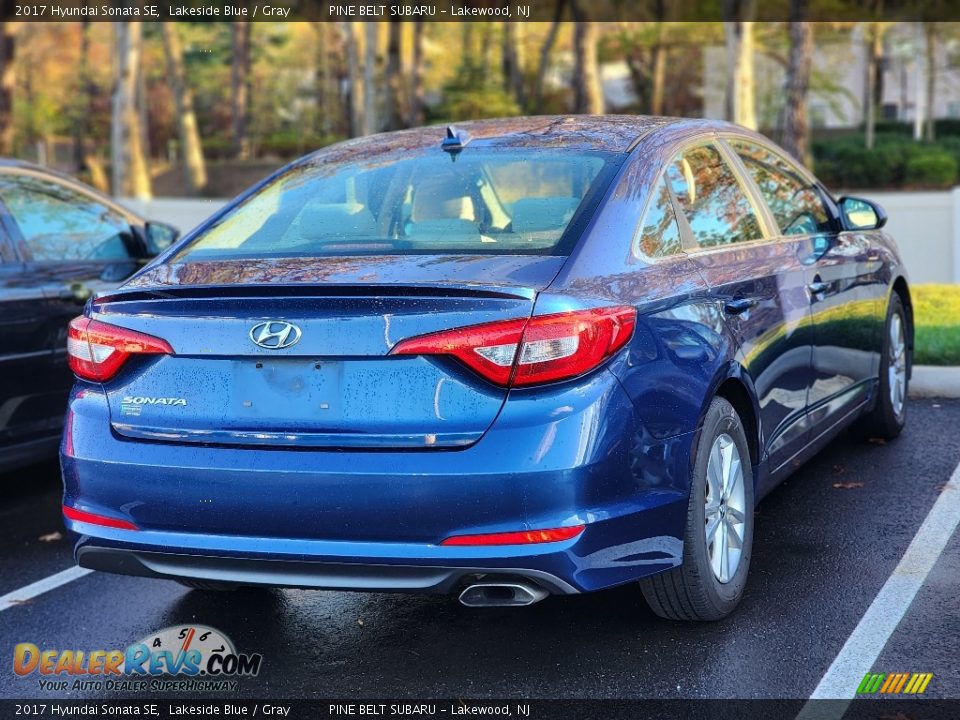 2017 Hyundai Sonata SE Lakeside Blue / Gray Photo #6