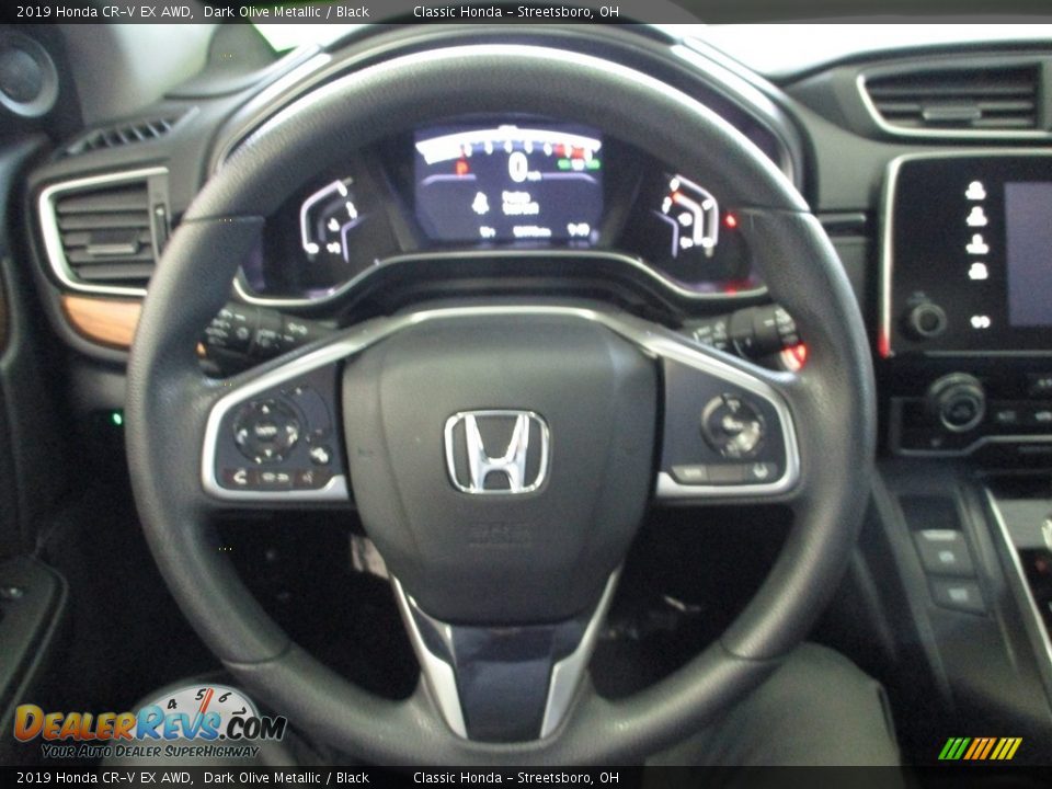 2019 Honda CR-V EX AWD Dark Olive Metallic / Black Photo #29
