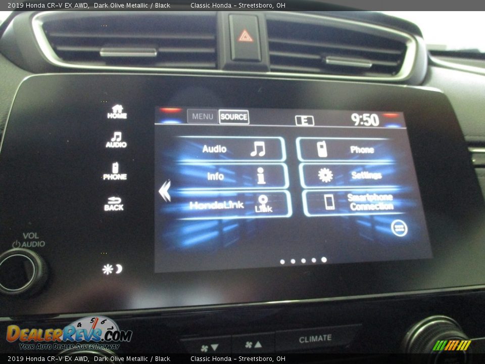 2019 Honda CR-V EX AWD Dark Olive Metallic / Black Photo #35