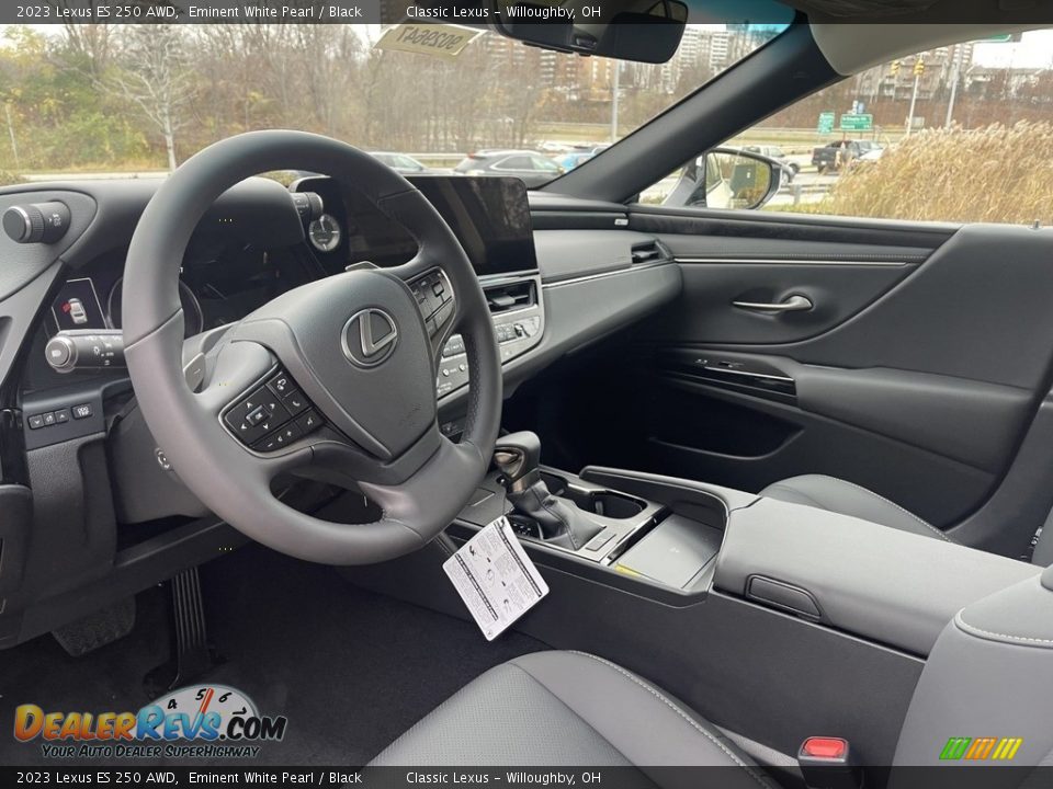 Black Interior - 2023 Lexus ES 250 AWD Photo #2