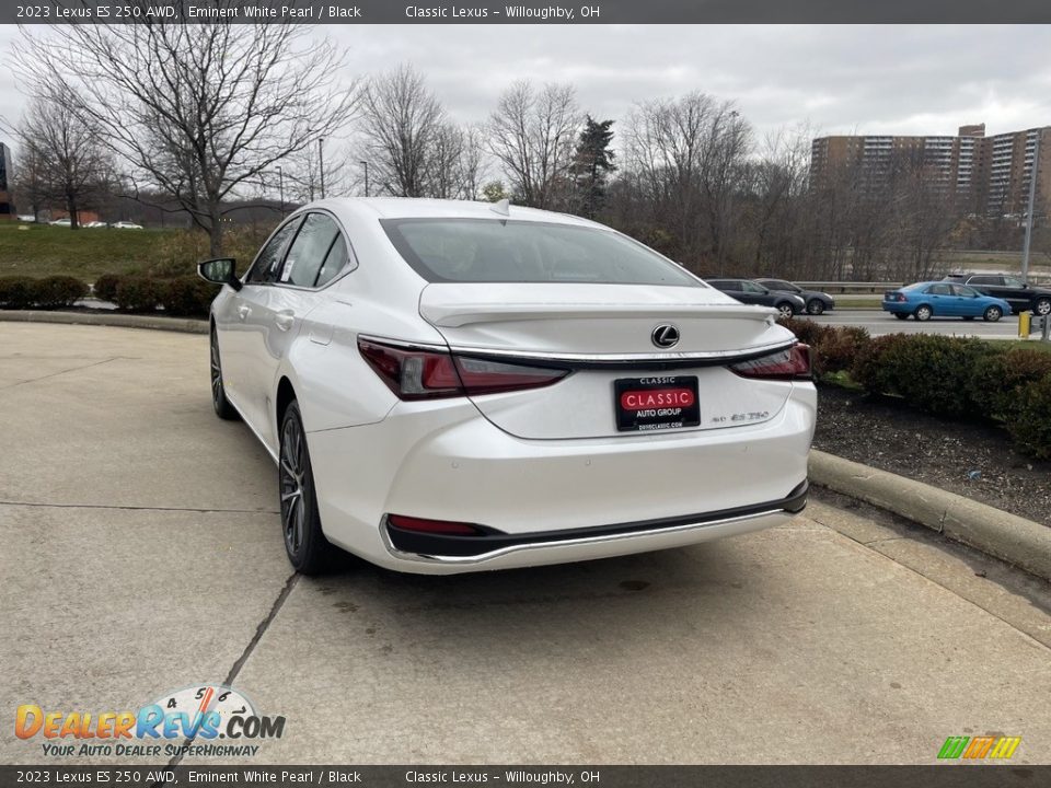 2023 Lexus ES 250 AWD Eminent White Pearl / Black Photo #4